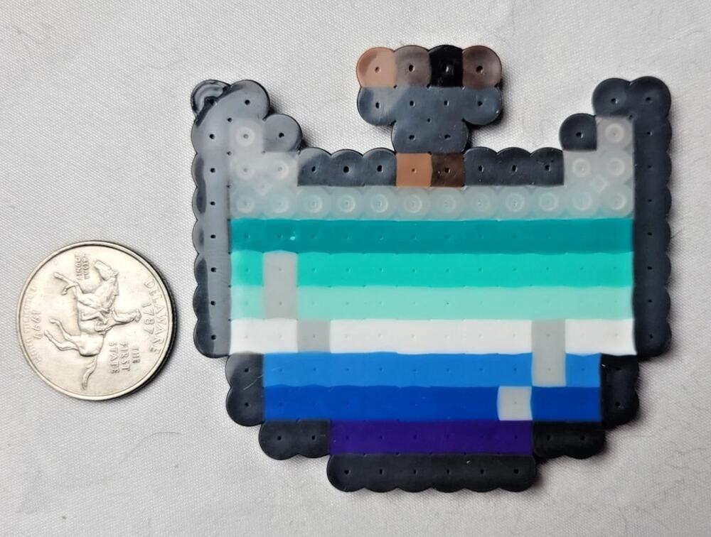 Gay (7 Stripe) LGBT Potion Perler Pixel Art